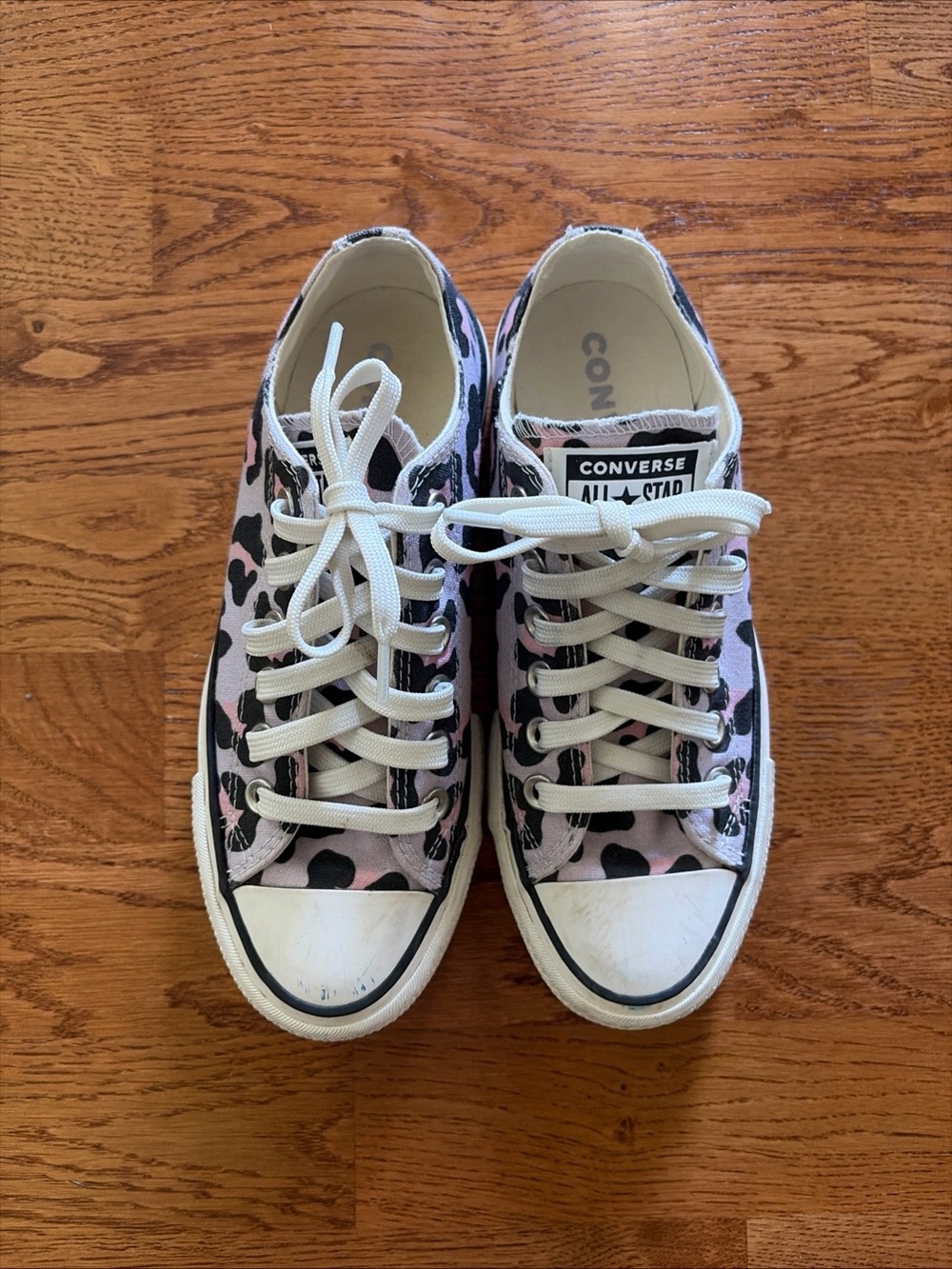 Converse platform low sneaker purple Black pink leopard print All Star Shoe Y3 5